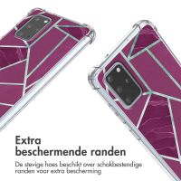 imoshion Design hoesje met koord Samsung Galaxy S20 Plus - Bordeaux Graphic