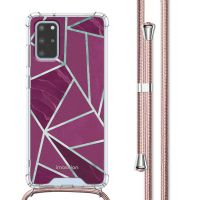 imoshion Design hoesje met koord Samsung Galaxy S20 Plus - Bordeaux Graphic