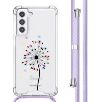 imoshion Design hoesje met koord Samsung Galaxy S21 FE - Sandstone Dandelion