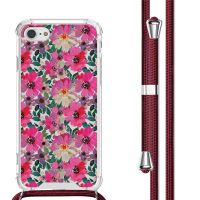 imoshion Design hoesje met koord iPhone SE (2022 / 2020) / 8 / 7 - Flower Water