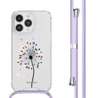 imoshion Design hoesje met koord iPhone 14 Pro - Sandstone Dandelion