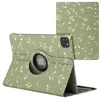 iMoshion 360° Draaibare Design Bookcase iPad Pro 11 (2024) M4 - Green Flowers