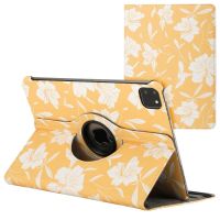 iMoshion 360° Draaibare Design Bookcase iPad Pro 11 (2024) M4 - Yellow Flowers