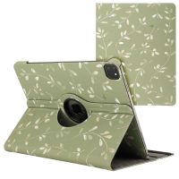 imoshion 360° Draaibare Design Bookcase iPad Air 13 inch (2024) M2 - Green Flowers