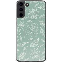 imoshion Design hoesje Samsung Galaxy S22 - Leaves Line-Art