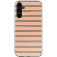 imoshion Design hoesje Samsung Galaxy A34 (5G) - Striped Peach Reverse