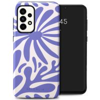 Selencia Vivid Backcover Samsung Galaxy A33 - Modern Bloom Sapphire Blue