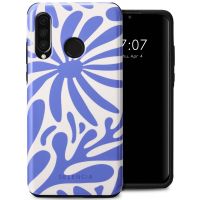 Selencia Vivid Backcover Huawei P30 Lite - Modern Bloom Sapphire Blue