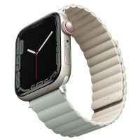 Uniq Revix dubbelzijdig bandje Apple Watch 1-9 / SE - 38/40/41 mm - Sage / Beige