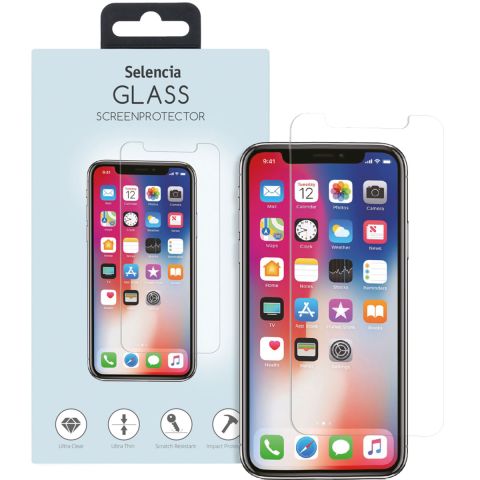 Protecteur d'écran en Glas Selencia pour iPhone 12, iPhone 12 Pro, iPhone  11 / Xr