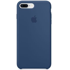 Apple Silicone Backcover voor de iPhone 8 Plus / - Blue Cobalt Smartphonehoesjes.nl