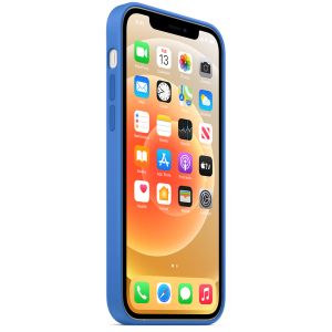 apple silicone case iphone 12 capri blue