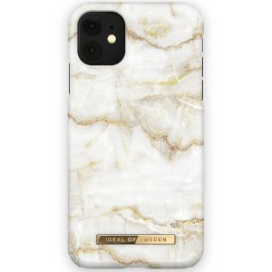 neutrale Ik heb het erkend spoelen iDeal of Sweden Fashion Backcover voor de iPhone 11 - Golden Pearl Marble |  Smartphonehoesjes.nl