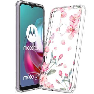 sector afvoer kleermaker iMoshion Design hoesje voor de Motorola Moto G30 / G20 / G10 (Power) -  Bloem - Roze | Smartphonehoesjes.nl