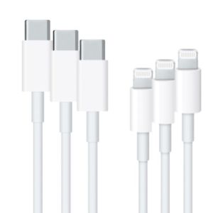 Apple 3x Originele Lightning naar USB-C kabel voor de iPhone 6s 1 - Wit | Smartphonehoesjes.nl