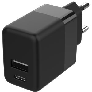 stam Sturen films Accezz Wall Charger voor de iPhone 11 Pro Max - Oplader - USB-C en USB  aansluiting - Power Delivery - 20 Watt - Zwart | Smartphonehoesjes.nl