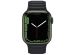 Apple Leather Link Apple Watch Series 1-9 / SE - 38/40/41 mm / Series 10 - 42 mm - Maat S/M - Midnight