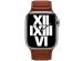 Apple Leather Link Apple Watch Series 1-9 / SE - 38/40/41 mm / Series 10 - 42 mm - Maat M/L - Umber