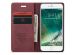 CaseMe Bookcase iPhone SE (2022 / 2020) / 8 / 7 - Bordeaux