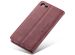 CaseMe Bookcase iPhone SE (2022 / 2020) / 8 / 7 - Bordeaux