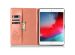 Klavertje Bloemen Bookcase iPad 9 (2021) 10.2 inch / iPad 8 (2020) 10.2 inch / iPad 7 (2019) 10.2 inch - Peach