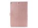 Klavertje Bloemen Bookcase iPad 6 (2018) 9.7 inch / iPad 5 (2017) 9.7 inch - Rosé Goud