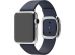 Apple Leather Band Modern Buckle Apple Watch Series 1-9 / SE - 38/40/41 mm / Series 10 - 42 mm - Maat L - Blauw