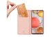 Dux Ducis Slim Softcase Bookcase Samsung Galaxy A12 - Rosé Goud