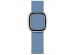 Apple Leather Band Modern Buckle Apple Watch Series 1-9 / SE - 38/40/41 mm / Series 10 - 42 mm - Maat L - Cornflower