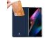 Dux Ducis Slim Softcase Bookcase Oppo Find X3 Pro 5G - Donkerblauw