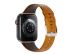 WiWu Vintage "Crazy Horse" lederen band Apple Watch Series 1-10 / SE / Ultra (2) - 42/44/45/46/49 mm - Lichtbruin