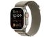 WiWu Alpine nylonband Apple Watch Series 1-10 / SE / Ultra (2) - 42/44/45/46/49 mm - Olive Green