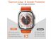 WiWu Easy install gehard glazen screenprotector met rand Apple Watch Series 4-6 / SE - 40 mm - Zwart