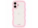 Holdit Wavy Case iPhone 16 Plus - Pink / Transparent