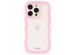 Holdit Wavy Case iPhone 16 Pro - Pink / Transparent