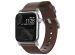 Nomad Modern Band van leder Apple Watch Series 1-9 / SE - 38/40/41 mm / Series 10 - 42 mm - Bruin/Zilver