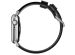 Nomad Modern Band van leder Apple Watch Series 1-10 / SE / Ultra (2) - 42/44/45/46/49 mm - Zwart/Zilver