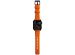 Nomad Rugged band FKM Apple Watch Series 1-10 / SE / Ultra (2) - 42/44/45/46/49 mm - Zwart/Oranje