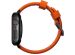 Nomad Rugged band FKM Apple Watch Series 1-10 / SE / Ultra (2) - 42/44/45/46/49 mm - Zwart/Oranje