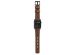 Nomad Modern Band van leder Apple Watch Series 1-10 / SE / Ultra (2) - 42/44/45/46/49 mm - Bruin/Zwart