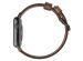 Nomad Modern Band van leder Apple Watch Series 1-10 / SE / Ultra (2) - 42/44/45/46/49 mm - Bruin/Zwart