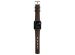 Nomad Modern Band van leder Apple Watch Series 1-10 / SE / Ultra (2) - 42/44/45/46/49 mm - Bruin/Zilver