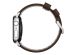 Nomad Modern Band van leder Apple Watch Series 1-10 / SE / Ultra (2) - 42/44/45/46/49 mm - Bruin/Zilver