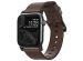 Nomad Modern Band van leder Apple Watch Series 1-9 / SE - 38/40/41 mm / Series 10 - 42 mm - Bruin/Zwart