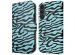 imoshion Design Bookcase Samsung Galaxy S23 FE - Black Blue Stripes