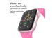 imoshion Siliconen⁺ bandje Apple Watch Series 1-9 / SE - 38/40/41 mm / Series 10 - 42 mm - Barbie Pink - Maat S/M