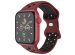 imoshion Sport⁺ bandje Apple Watch Series 1-9 / SE / Ultra (2) - 42/44/45/49 mm - Maat S/M - Wine Red & Black