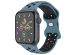 imoshion Sport⁺ bandje Apple Watch Series 1-10 / SE / Ultra (2) - 42/44/45/46/49 mm - Maat M/L - Celestial Teal & Black