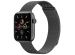 imoshion Milanees magnetisch bandje Apple Watch Series 1-10 / SE / Ultra (2) - 42/44/45/46/49 mm - Maat S - Space Grey