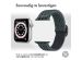 imoshion Elastisch nylon bandje Apple Watch Series 1-9 / SE - 38/40/41 mm / Series 10 - 42 mm - Donkergrijs